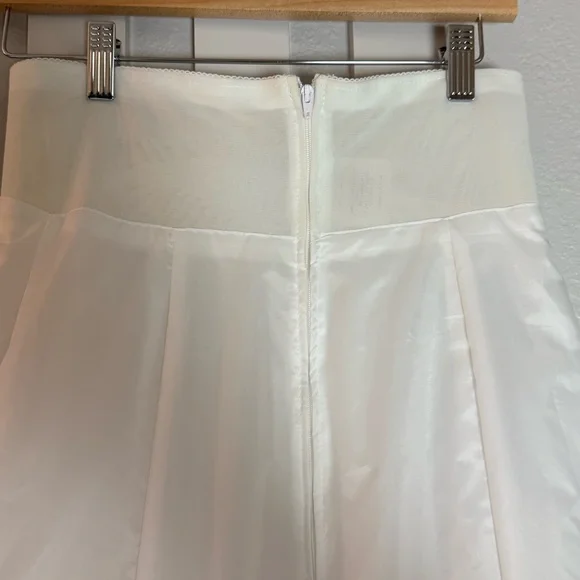 Vintage White Nylon Petticoat Crinoline Lace Hem Maxi Slip Skirt - Picture 7 of 12